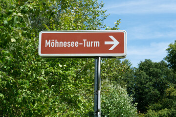 Wegweiser, M&ouml;hneseeturm