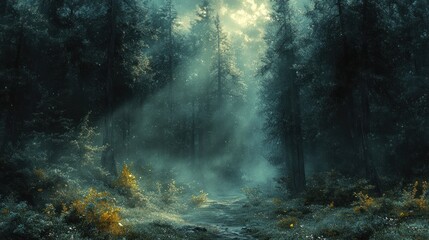 Obraz premium Mystical Forest Path