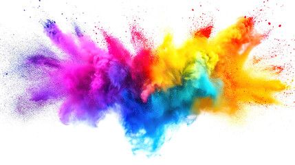 Colorful rainbow Lightning realistic