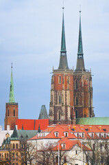 Obraz premium 2024-02-27; Tumski Island, Wroclaw, Poland.