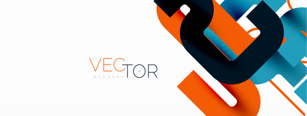 Abstract background curvy lines, minimal geometric design template