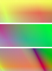 set of Abstract fashion colorful gradient light dark green bright paper luxury wallpaper. Noisy grainy texture background