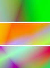 Obraz premium set of Abstract fashion colorful gradient light dark green bright paper luxury wallpaper. Noisy grainy texture background
