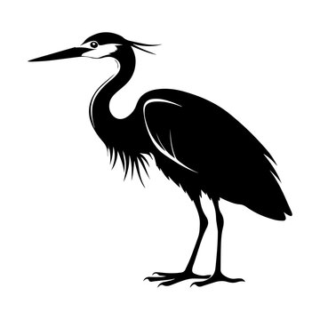 recommend clip art: heron silhouette