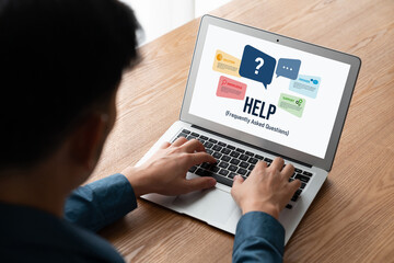 Help screen on the website provide answer to FAQ frequently asked question snugly with knowledge information and solution by customer support