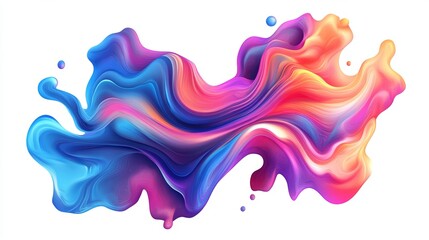 Liquid color shapes for posters, illustrations, or backgrounds featuring trendy, vivid, colorful gradient elements. Volume three includes vibrant vector forms, flowing waves