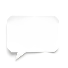 Fototapeta premium Paper message bubbles template. Generative AI