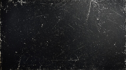 Grunge black scratched background, old film effect, distressed scary texture with space for design resource. Generative AI