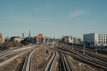 Obraz premium railway in the morning