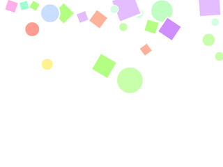 Vector set. Holiday or festival Bright, colorful memphis style pattern from simple geometric forms and simple colors. Cute small confetti seamless vector pattern on white background.  Dash pattern on 