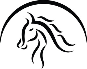 horse logo design