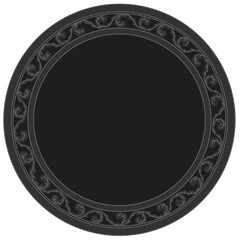 Floral ornamented frame; old style ornate decoration