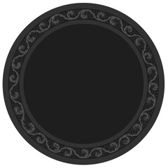 Floral ornamented frame; old style ornate decoration