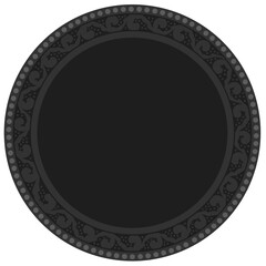 Floral ornamented frame; old style ornate decoration