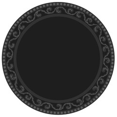 Floral ornamented frame; old style ornate decoration
