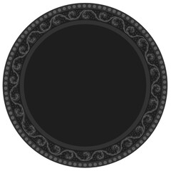 Floral ornamented frame; old style ornate decoration