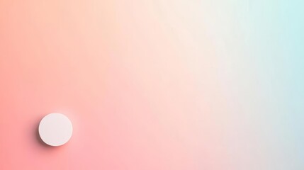 Faded pastel gradient with a small white dot in the lower left corner, minimalist background, clean and simple