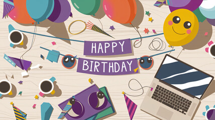 Festive Work-from-Home Birthday Celebration