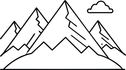 Bring Hill Rock Mountain to life with your favorite colors create a stunning scene of nature with forests and rocky paths