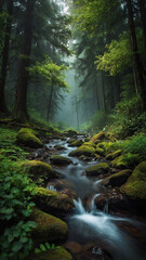 Obraz premium sunrise in the mountains