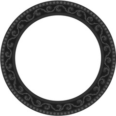 Floral ornamented frame; old style ornate decoration