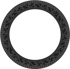 Floral ornamented frame; old style ornate decoration