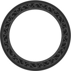 Floral ornamented frame; old style ornate decoration