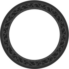 Floral ornamented frame; old style ornate decoration