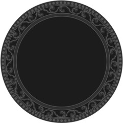 Floral ornamented frame; old style ornate decoration