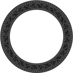 Floral ornamented frame; old style ornate decoration