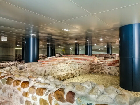 Sofia, Bulgaria - September 21st 2019: Ancient Serdica complex