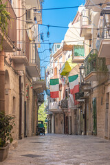 Homes in the historic center of Barletta in Puglia