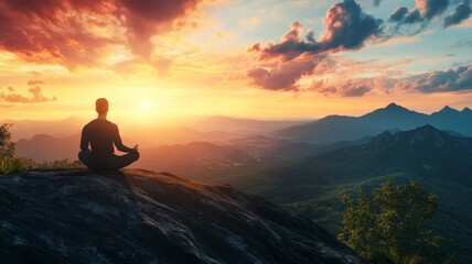 Obraz premium photos representing mindfulness, self-care practices, and mental well-being.