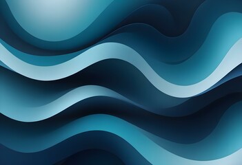 Obraz premium Flowing Blue and black abstract background with soft, wavy shapes and subtle sparkles