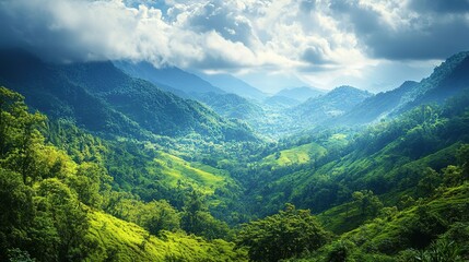 Obraz premium Stunning landscape in a popular travel destination for nature lovers