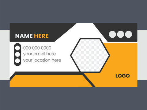 Web email Signature Template Design