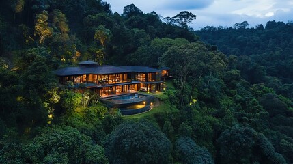 Obraz premium Remote escape surrounded by pristine nature and landscapes