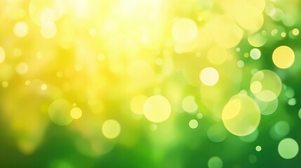 Fototapeta premium Light yellow and green vector blurred background.