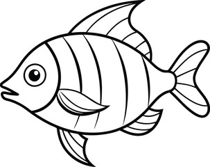 Sea fish colouring book for kids exploring underwater worlds and fish species
