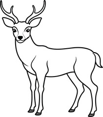 Deer Colouring Book for kids featuring cute and friendly deer in every page
