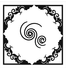 Vintage border design elements collection.