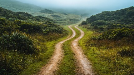 Fototapeta premium Offbeat paths leading to unexpected travel discoveries -