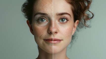 Visible Results: Skincare Transformation from Aging to Youthful Glow