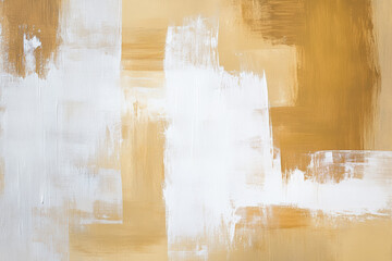 Minimalist painting with Beige and white, simple style, flat viewing angle. Abstract background
