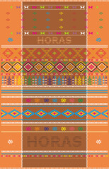 Traditional fabrics of Ulos Batak, patterns, designs, decorations, wallpapers, ornaments in various colors