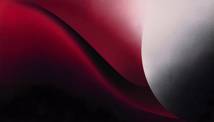 Abstract red and gray curves blending gracefully in a minimalistic design with a smooth texture and dynamic lines