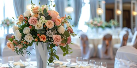 Floral Decorations for Wedding Reception Dinner