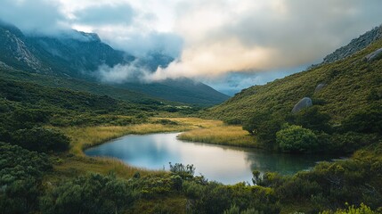 Obraz premium Escape into nature's beauty in remote and untouched places