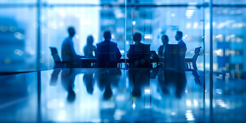 Grupo de colegas de trabalho em uma reunião