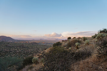sunset in the mountains